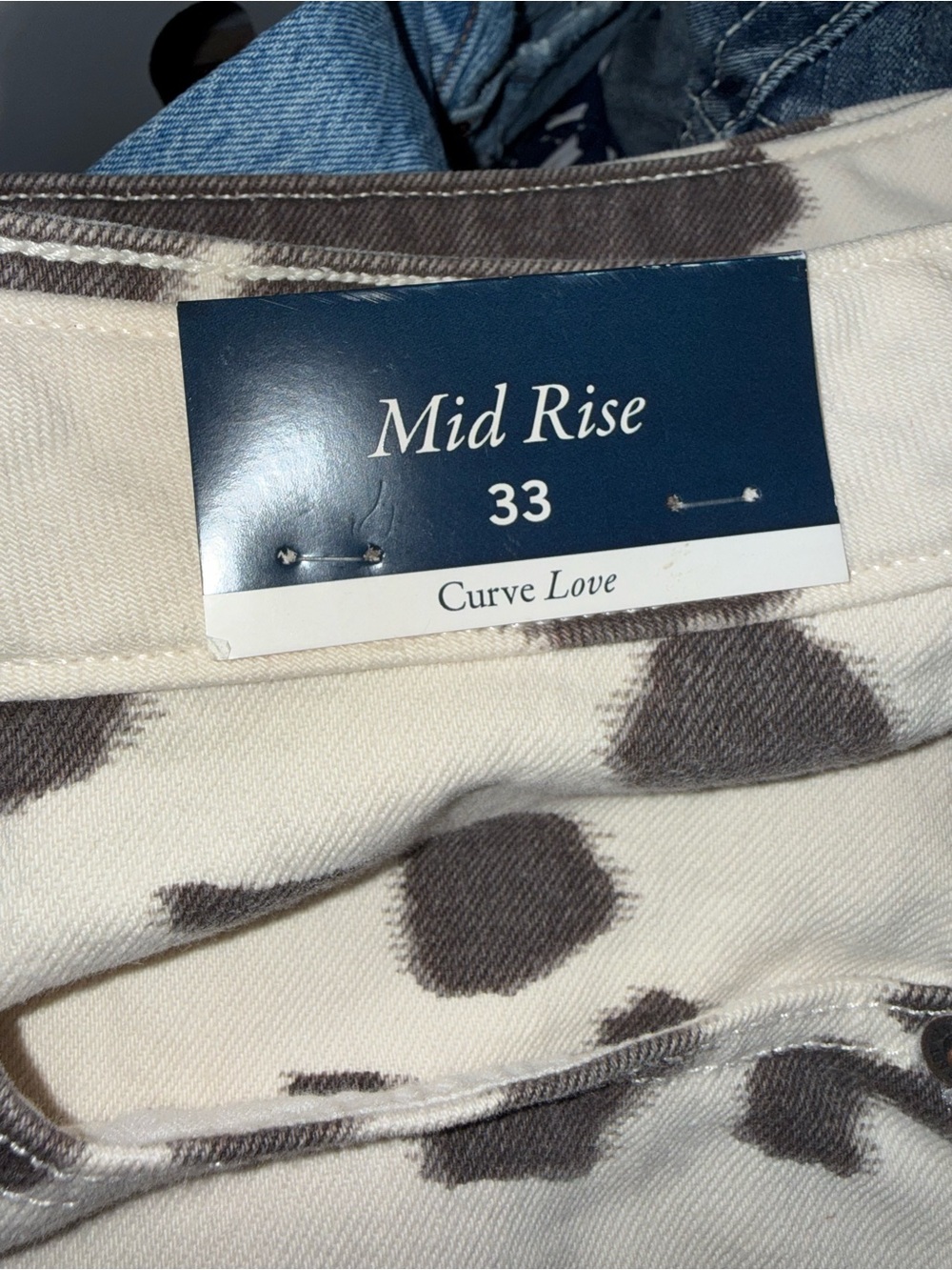 Abercrombie & Fitch Cream Mini Skirt with Gray Spot Print